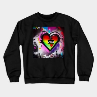 Emo Heart Crewneck Sweatshirt